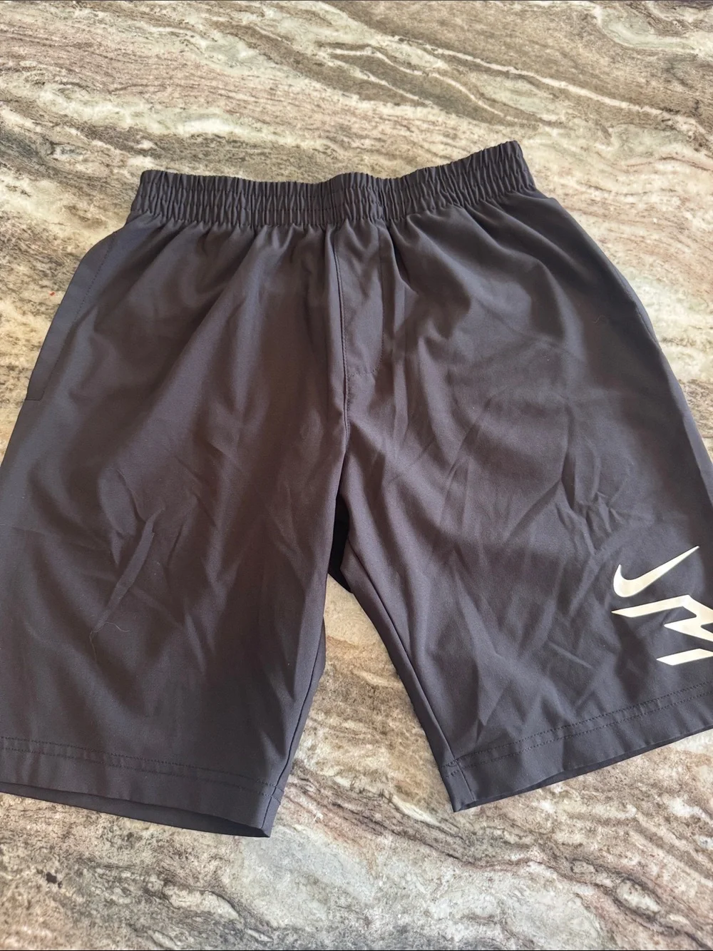 Nike Black Tee and Shorts Set with White Logo